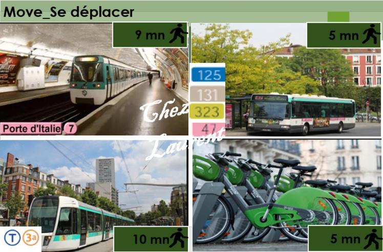 8 Personnes - 4 Rooms - 2 Salle De Bain - Metro 7 & 14 - Porte Italie - Private Car Park- Wifi 勒·克里姆林·比塞特 外观 照片